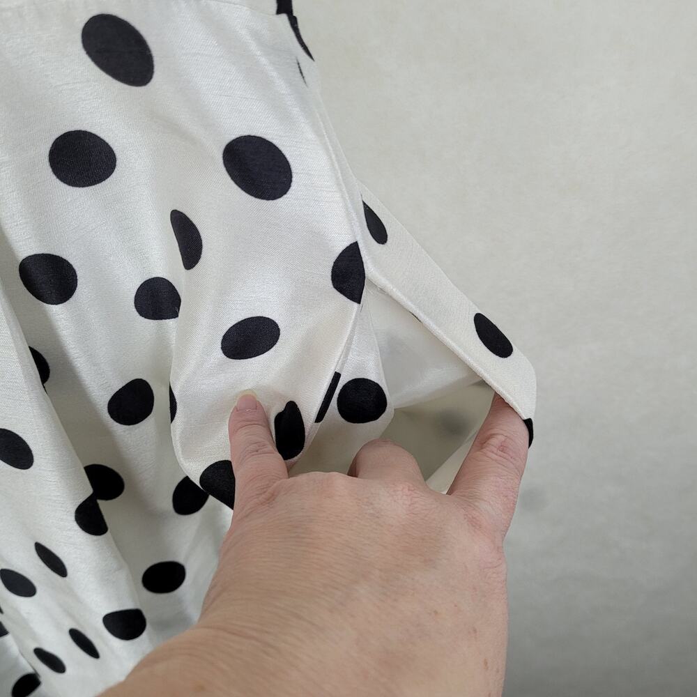 Jessica Howard Black and White Polka Dot Midi Dress - Picture 6 of 13